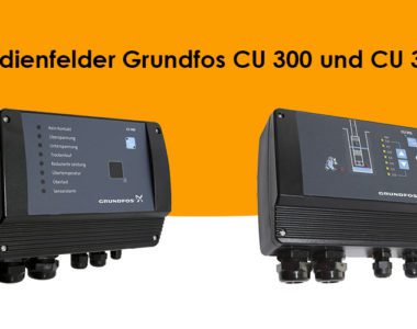 Bedienfelder Grundfos CU 300 und CU 301
